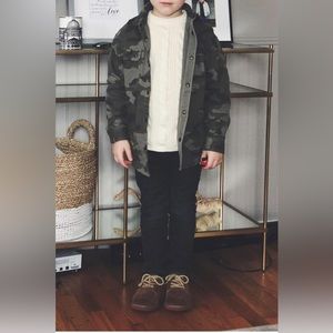 Zara boys camo shirt jacket